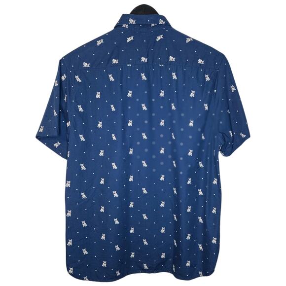 Cactusman Button-Down w Bulldog Pattern Slim Fit Large [0019] - Picture 3 of 9
